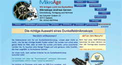 Desktop Screenshot of dunkelfeld-mikroskope.de